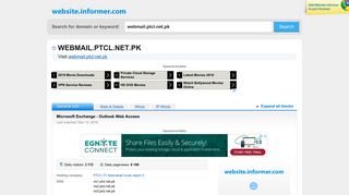 webmail.ptcl.net.pk at WI. Microsoft Exchange - Outlook Web Access