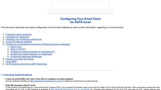 Configuring Your Email