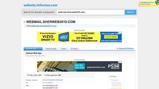 webmail.sherweb2010.com at WI. Outlook Web App - Website Informer
