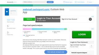 Access webmail.swissport.com. Outlook Web App
