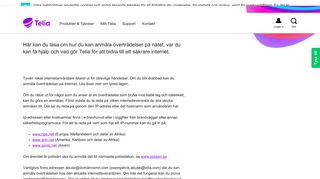 Anmälan & överträdelser - Telia.se