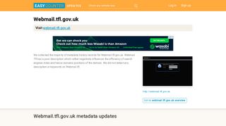 Webmail Tfl (Webmail.tfl.gov.uk) - Netscaler Gateway - Easycounter