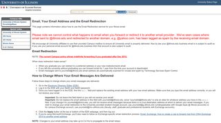 Email, Your Email Address and the Email Redirection