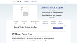 Webmail.uscourts.gov website. LMC Secure Access Server.