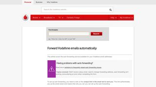 Forward Vodafone emails automatically - Vodafone NZ