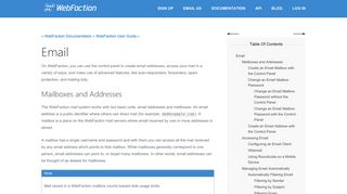 Email — WebFaction User Guide - WebFaction Documentation
