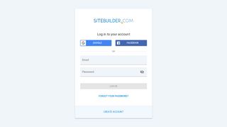 Webmaster Login - SiteBuilder