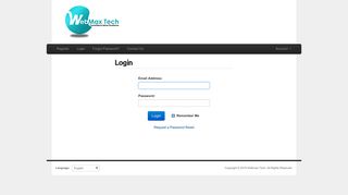 Login - WebMax Tech