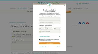 Ovulation Calculator & Calendar | Detecting Ovulation | BabyCenter