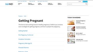 Health and Pregnancy: Getting Pregnant - WebMD