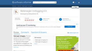 Webmegler Innlogging - Websystemer AS Software Informer.