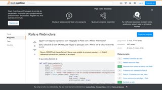 Rails e Webmotors - Stack Overflow em Português