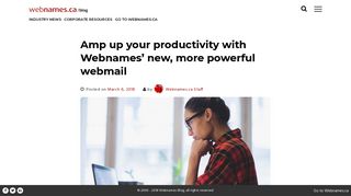 Amp up your productivity with Webnames' new, more powerful webmail