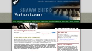 Web Piano Teacher | Shawn Cheek Easy Piano Lessons Series