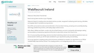 WebRecruit Ireland Jobs - Nijobfinder