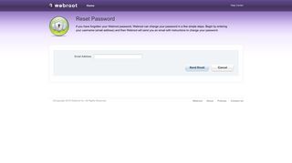 Forgot Password : Webroot