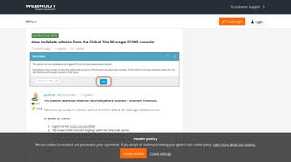 How to delete admins from the Global Site Manager (GSM) console ...