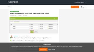 How to add new admins to the Global Site Manager (GSM) console ...