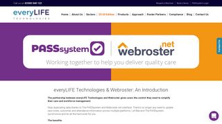 everyLIFE Technologies | Webroster | Real Time Care Software ...