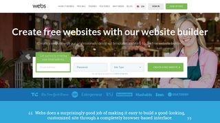 Free Website Builder: Make a Free Website & Hosting | Webs