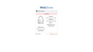 Client Login - WebShare