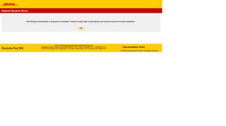 DHL Express Canada – WebShip International - Ship Online