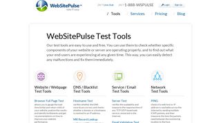 Free Tools from WebSitePulse