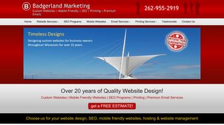 Badgerland Marketing and Website Design | Custom Website Design ...
