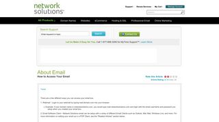 How Can I Access My Email - Network Solutions