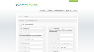 WebSpawner - Register
