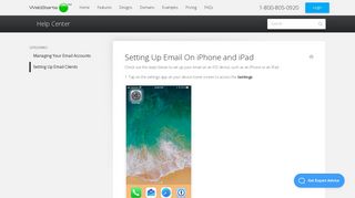 Setting Up Email On iPhone and iPad - WebStarts Knowledge Base