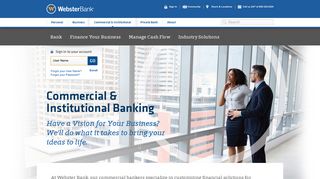 Commercial & Institutional Banking | Webster Bank