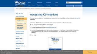 Accessing Connections | Webster University