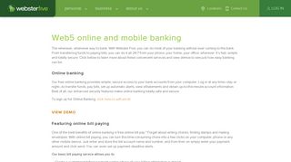 Webster Five online & mobile banking tools | Webster Five