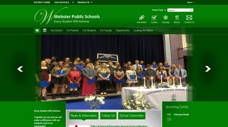 Webster Public Schools / Homepage