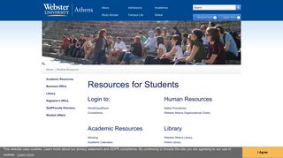 Current Student Resources | Webster University Athens