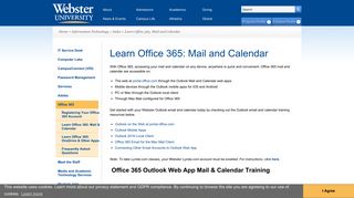 Office 365 Email - Webster University