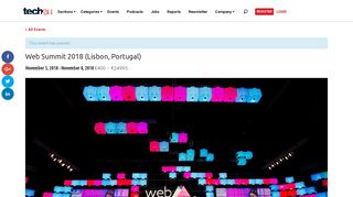 Web Summit 2018 (Lisbon, Portugal) - Tech.eu