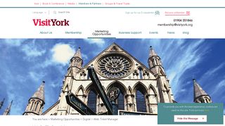 Web Ticket Manager - Members - Visit York