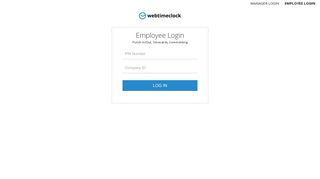 Webtimeclock - Employee Login