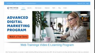 Online Video Training : Digital Marketing, SEO ... - WebTrainings.in