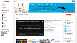 Web Trainings Academy - YouTube