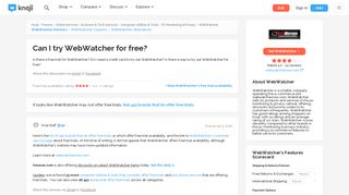 Can I try WebWatcher for free? — Knoji