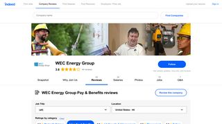 Working at WEC Energy Group: Employee Reviews about Pay ...