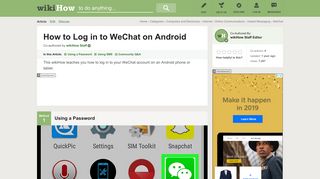 How to Log in to WeChat on Android: 15 Steps (with Pictures)