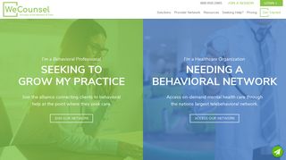 WeCounsel | Telebehavioral Health & Behavioral Health Integraiton
