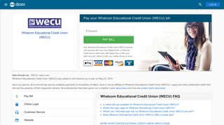 Whatcom Educational Credit Union (WECU) (WECU): Login, Bill Pay ...