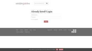 Please login - weddingsonline