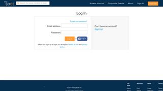 Log in to your account | The Spot