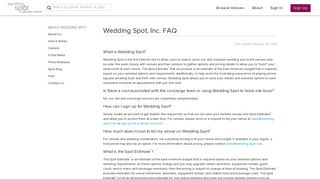 FAQ | Wedding Spot